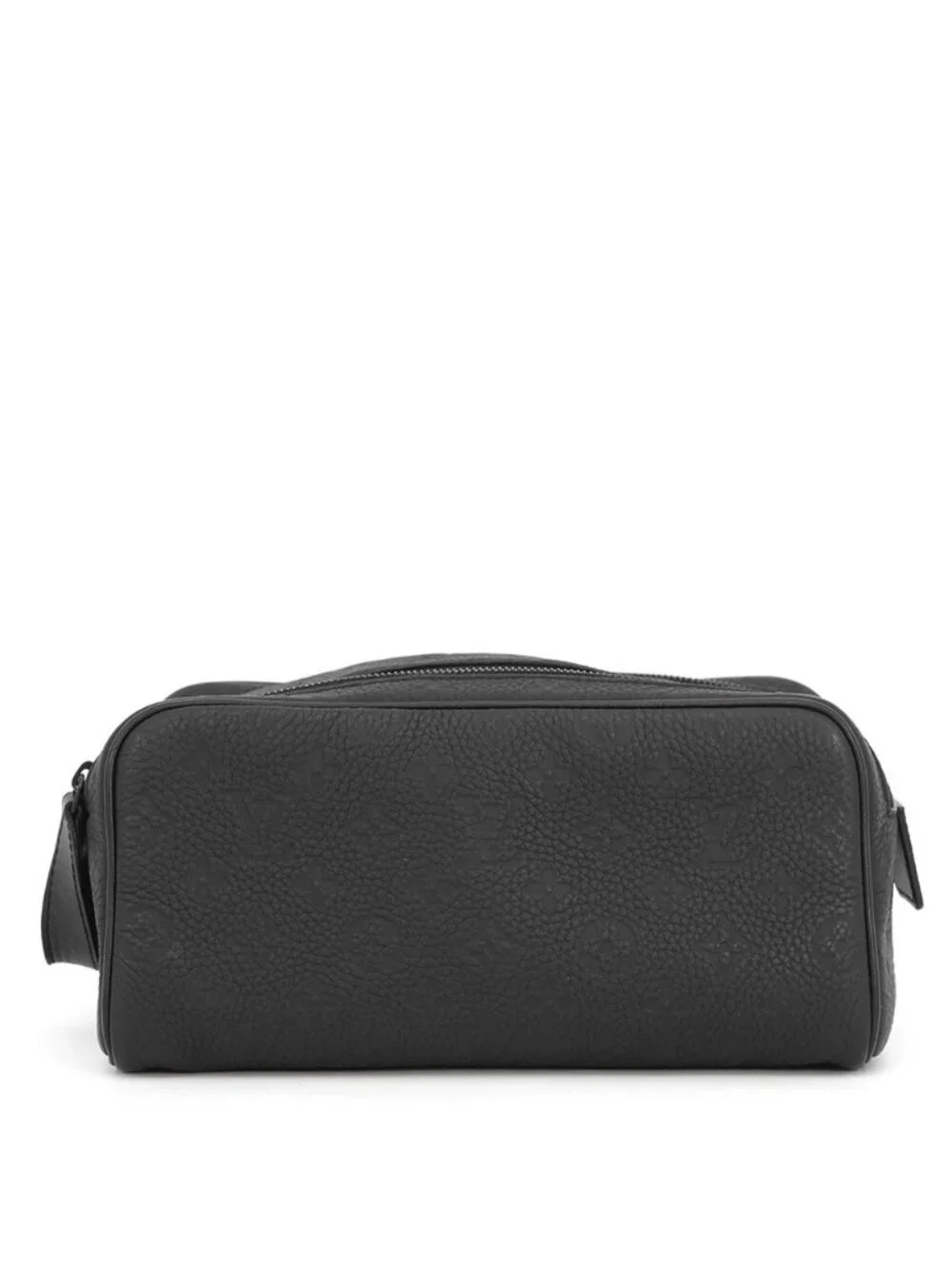 Louis Vuitton Clutch Monogram Taurillon Dopp Kit Pouch Handbag Black